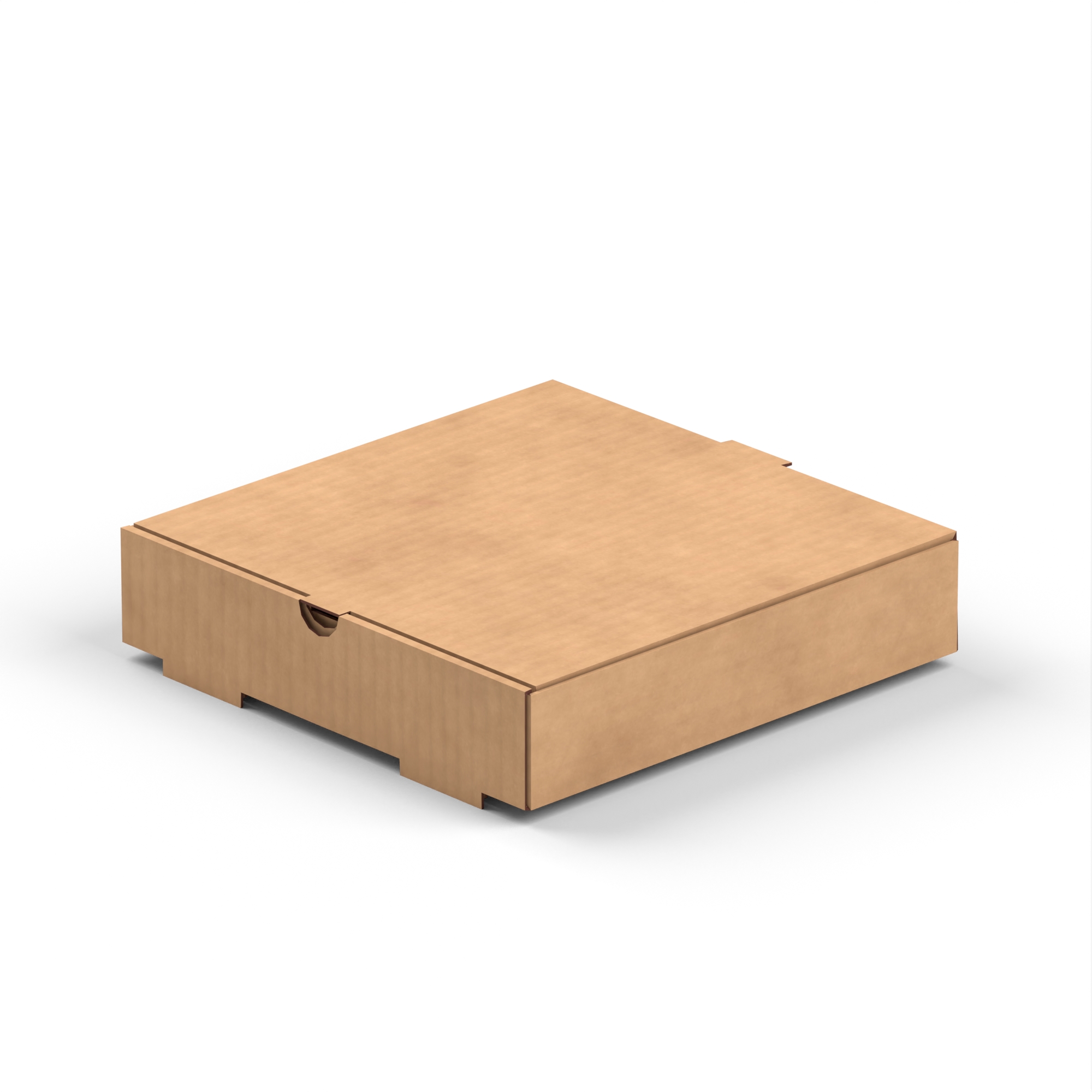 Pizza Box Corrugated 7″ x 7″ x 2″ Kraft Printed – Jobena